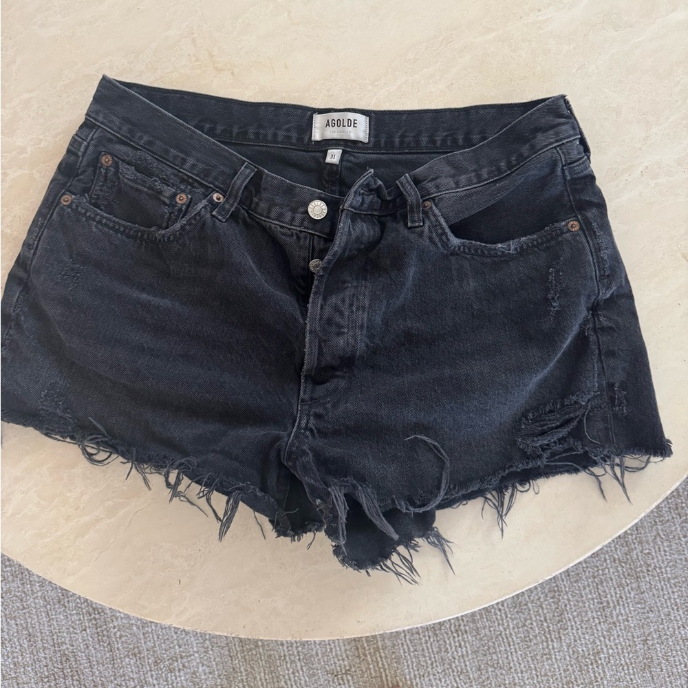 Agolde Black Denim shorts 31